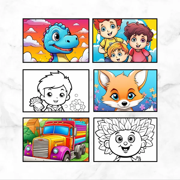 مجموعة 3 كتب للتلوين
